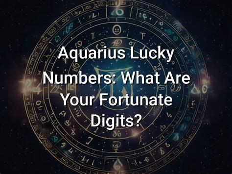 aquarius lucky pick 3 numbers for today|Aquarius Lucky Numbers for Today & Tomorrow.